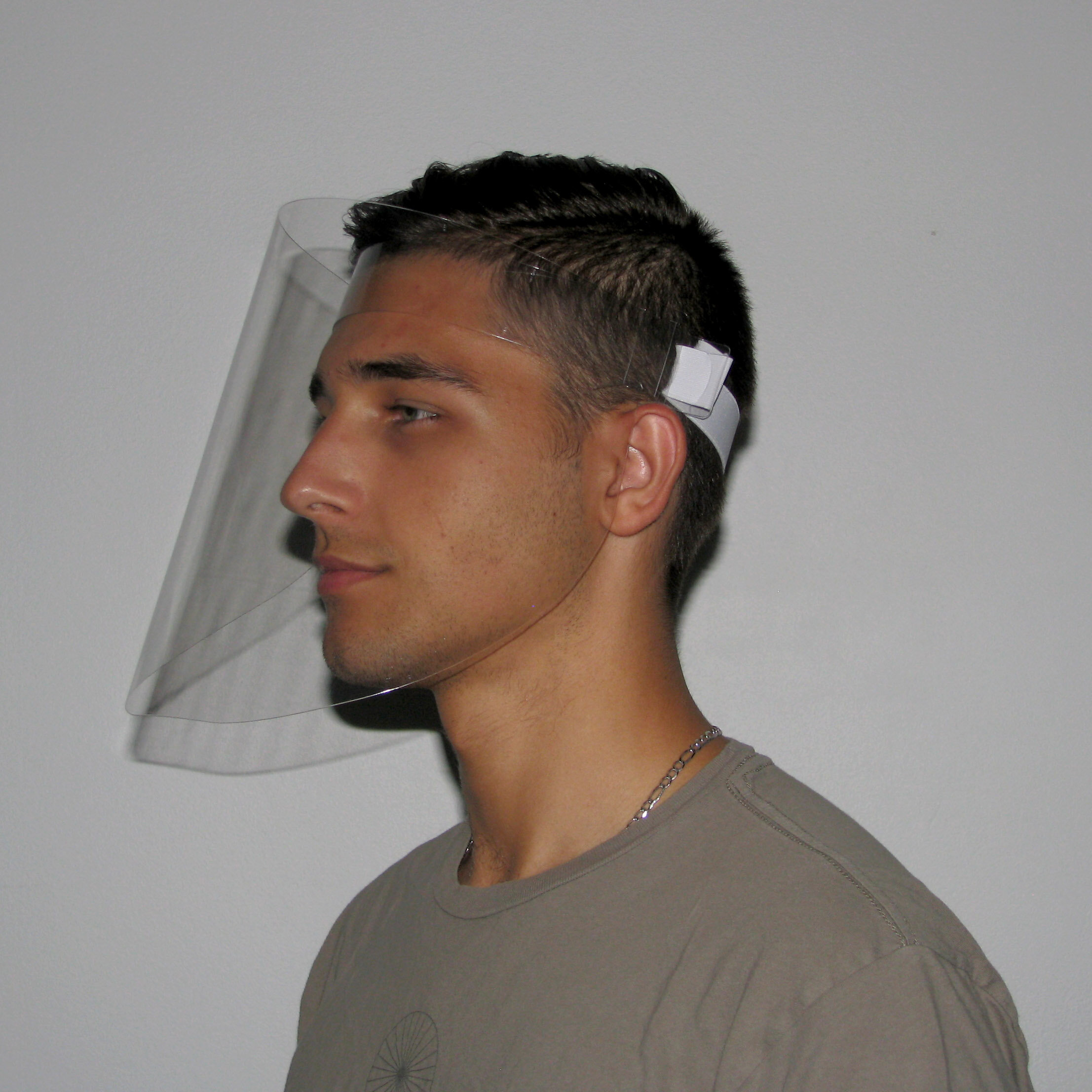 Face Shield, without foam - with rubber elastic band